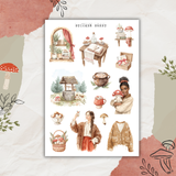 mushroom forest sticker sheet bundle