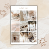beach day  pictures sticker sheet