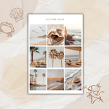 beach day  pictures sticker sheet