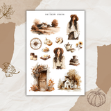 autumn farmhouse sticker sheet bundle