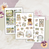 pansy garden sticker sheet bundle