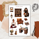 autumn academia sticker sheet bundle