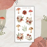 mushroom forest sticker sheet bundle