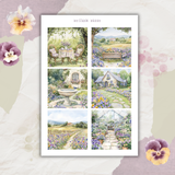 pansy garden sticker sheet bundle