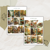 autumn reader picture sticker sheet bundle