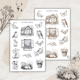 forest story sketches sticker sheet