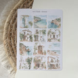 summer in spain mini pictures sticker sheet