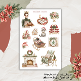 warm holidays sticker sheet bundle