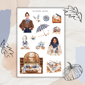 autumn residence sticker sheet bundle