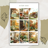 autumn reader picture sticker sheet bundle