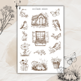 forest story sketches sticker sheet