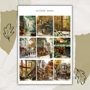 autumn reader picture sticker sheet bundle