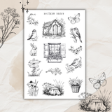 forest story sketches sticker sheet