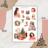 sweet Christmas Day sticker sheet bundle