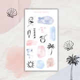 summer chic sticker sheet bundle
