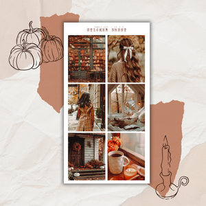 sweet autumn picture sticker sheet