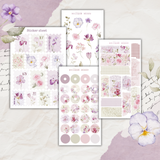 iris garden sticker sheet bundle