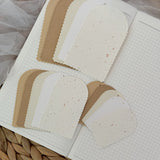 Soft colored frame paper cut outs pocket, 15 pieces