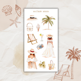 coastal chic sticker sheet