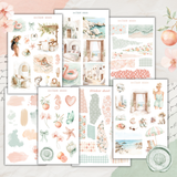 grapefruit breeze sticker sheet set