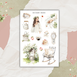 country spring sticker sheet bundle