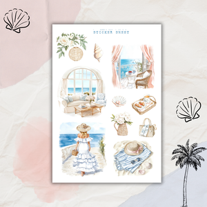 summer chic sticker sheet bundle