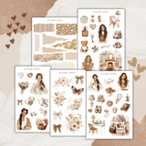 rustic love sticker sheet bundle