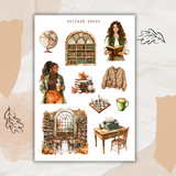 autumn library sticker sheet bundle