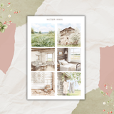country spring sticker sheet bundle