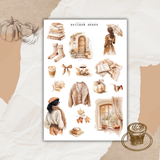 autumn glow sticker sheet