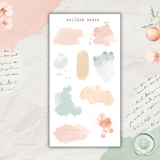 grapefruit breeze sticker sheet set