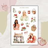 strawberry cottage sticker sheet bundle