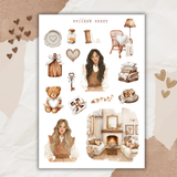 rustic love sticker sheet bundle