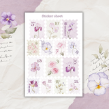 iris garden sticker sheet bundle