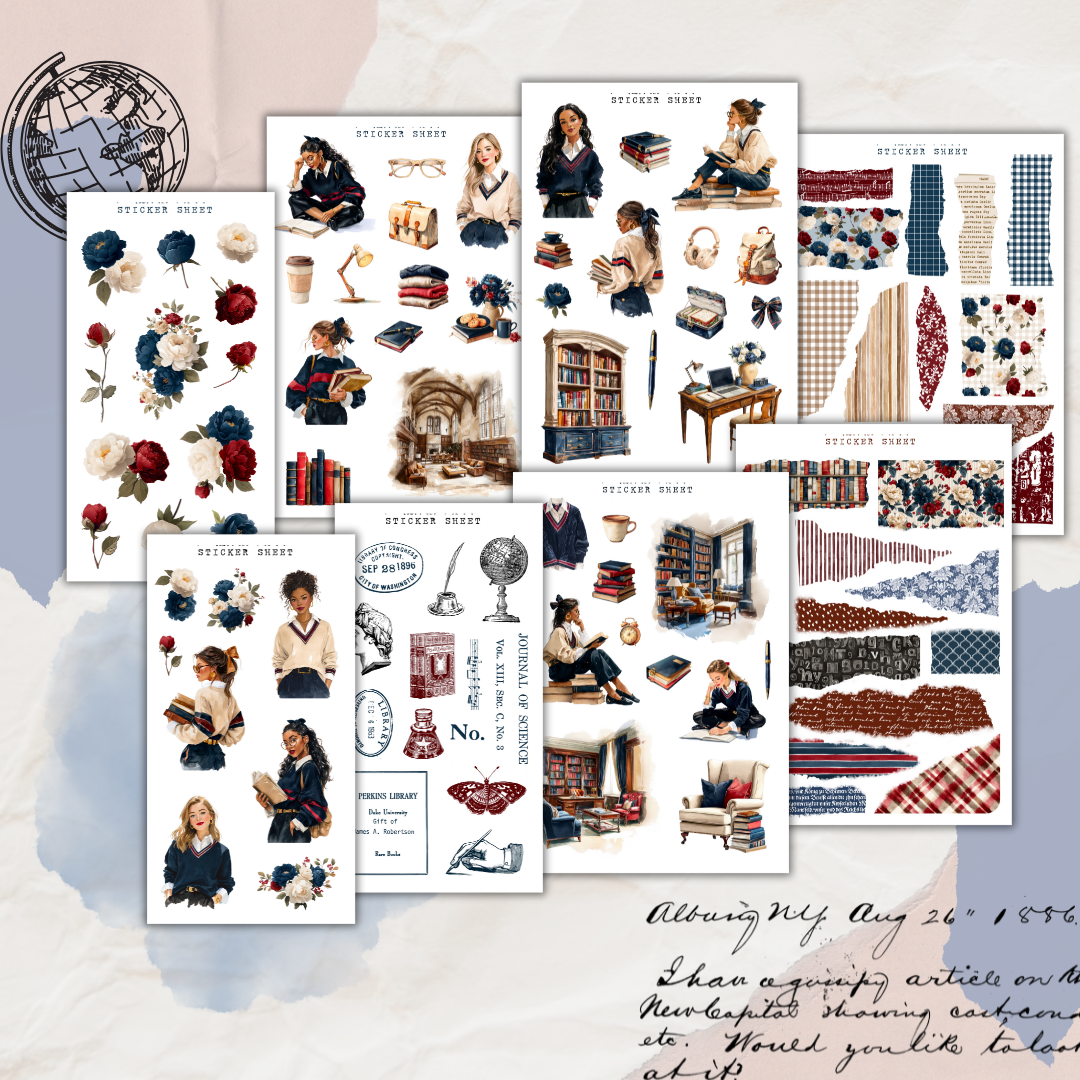 fresh academic year sticker sheet bundle – ArtStudioLea