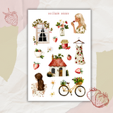 strawberry cottage sticker sheet bundle