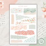 grapefruit breeze sticker sheet set