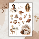 rustic love sticker sheet bundle