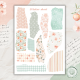 grapefruit breeze sticker sheet set