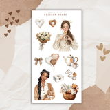 rustic love sticker sheet bundle