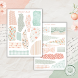 grapefruit breeze sticker sheet set