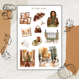 autumn gallery sticker sheet collection