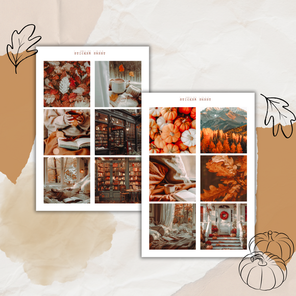 get cozy picture sticker sheet bundle