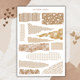 rustic love sticker sheet bundle