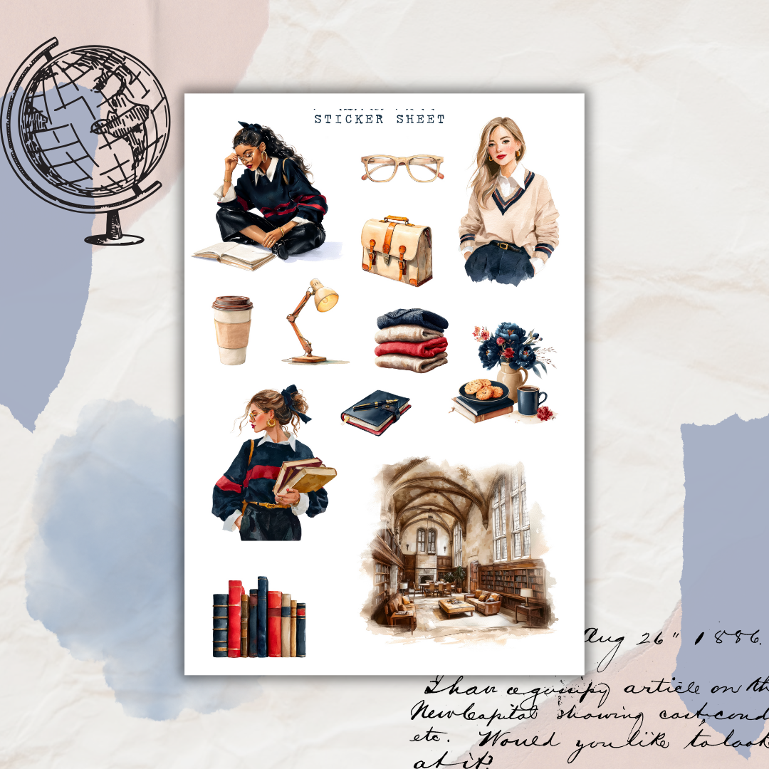 fresh academic year sticker sheet bundle – ArtStudioLea