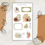 autumn gallery sticker sheet collection