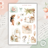 grapefruit breeze sticker sheet set