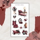 dark romance sticker sheet bundle