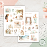 grapefruit breeze sticker sheet set