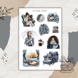 rainy days sticker sheet bundle